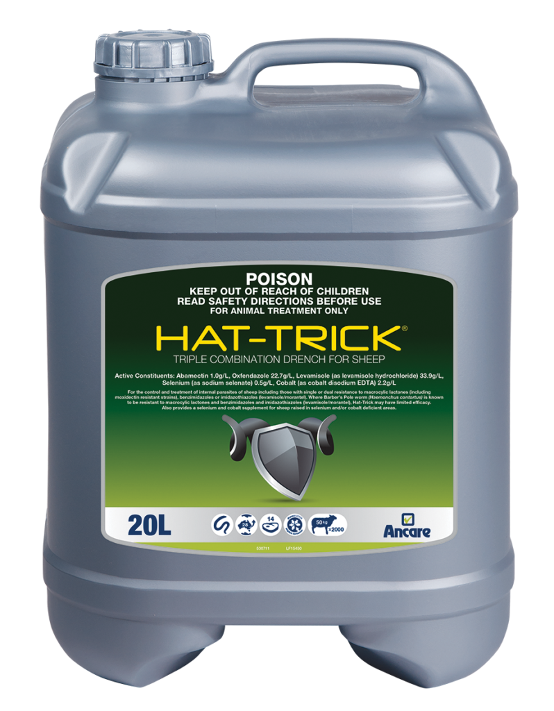 ANCARE HAT TRICK 20L Sheep drench protection